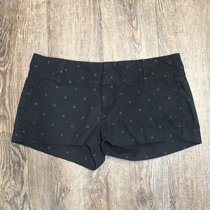 Hurley Black Shorts with Hurley Signs Size 7